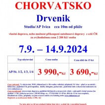 7.9. – 14.9.2024 Chorvatsko – Drvenik – AP Ivica